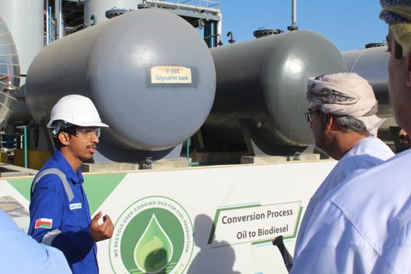 Tour of the chemical blending station